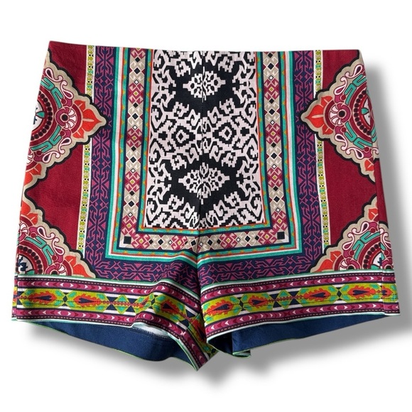 Flying Tomato Bold Print High Waist Short Shorts - Picture 1 of 14